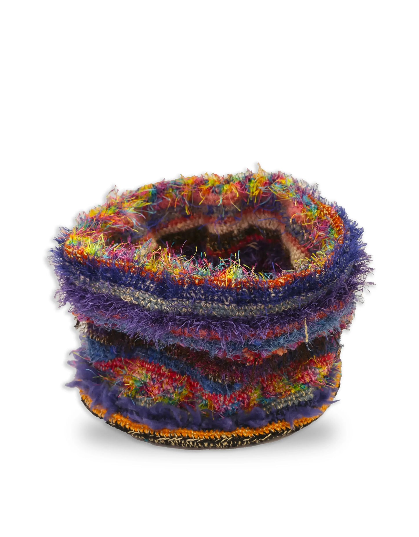 Lum | stripe crochet fluffy basket