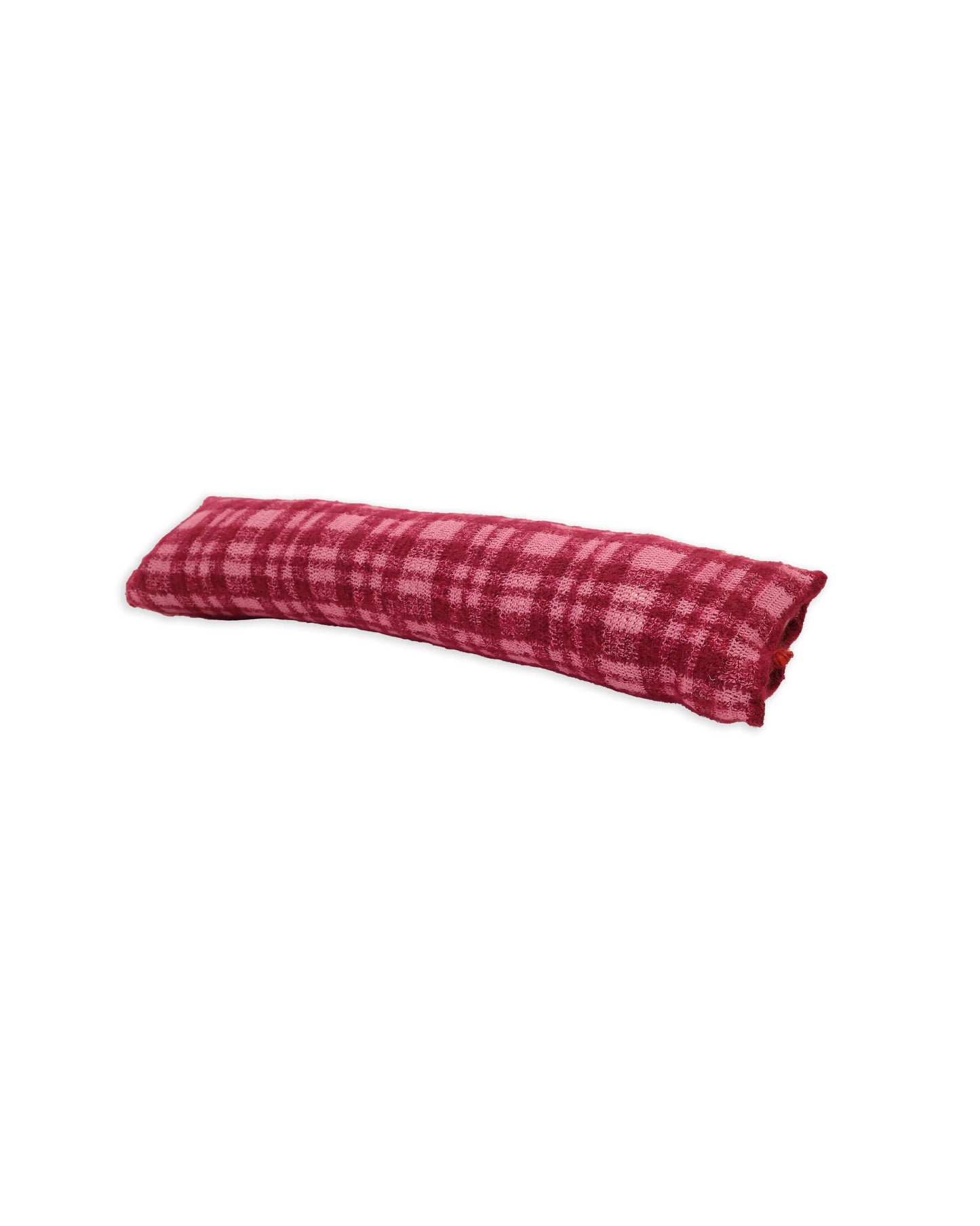 Sokol | tartan crochet pillow with matching buttons and down inletet