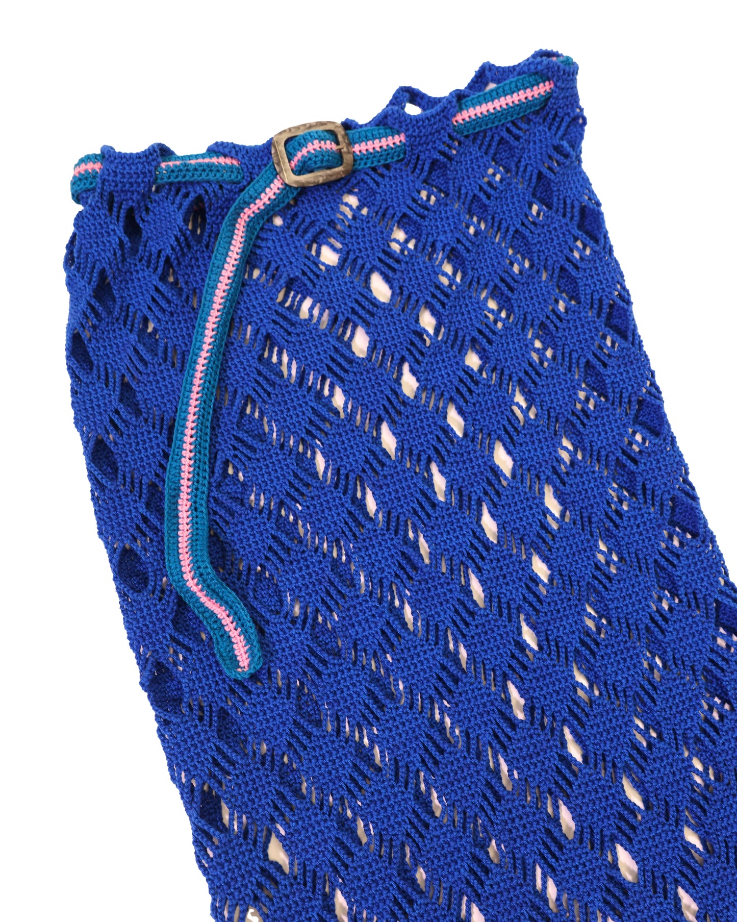 Besa | bias vichy skirt with belt