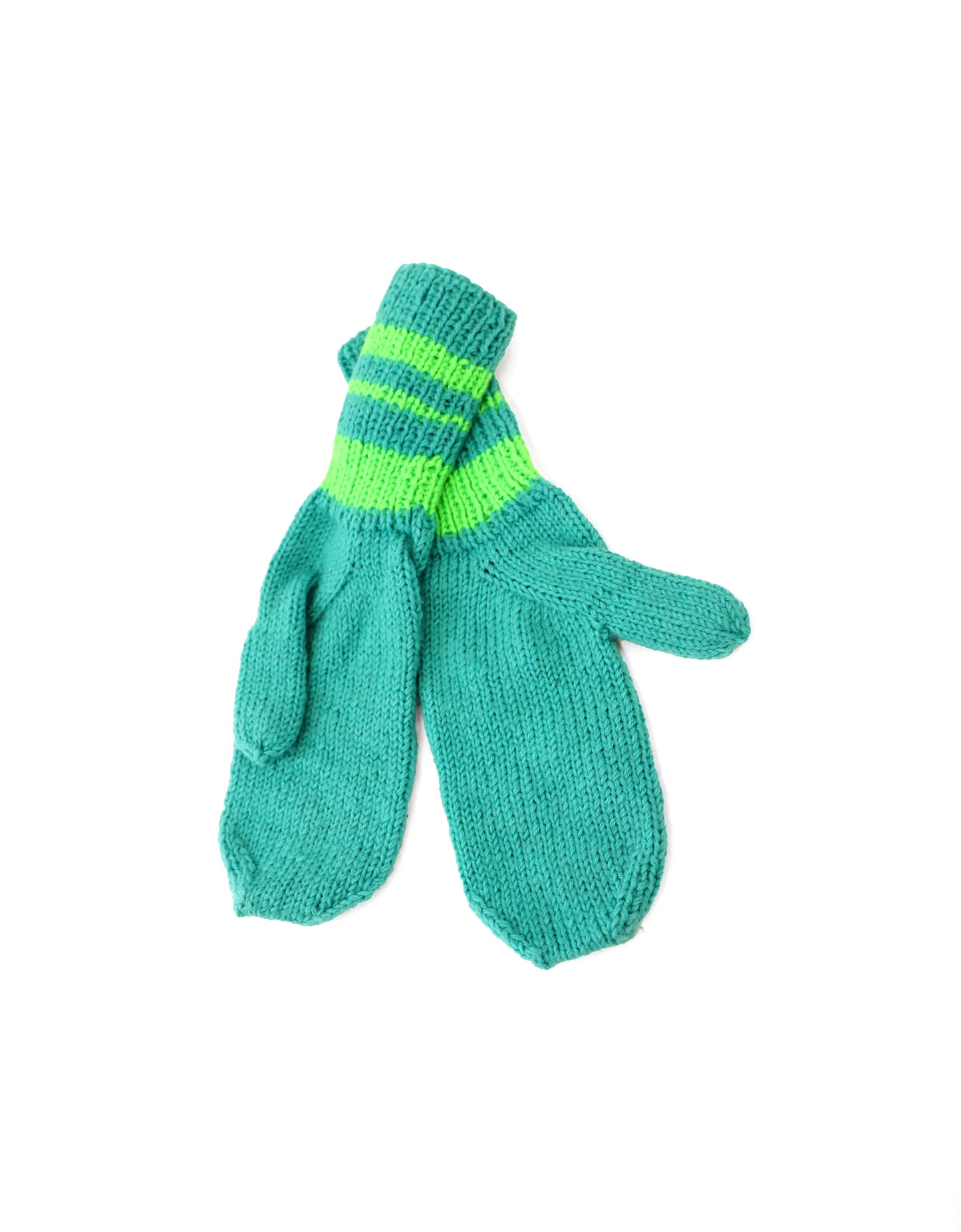 Doruntina | fluo knit mittens