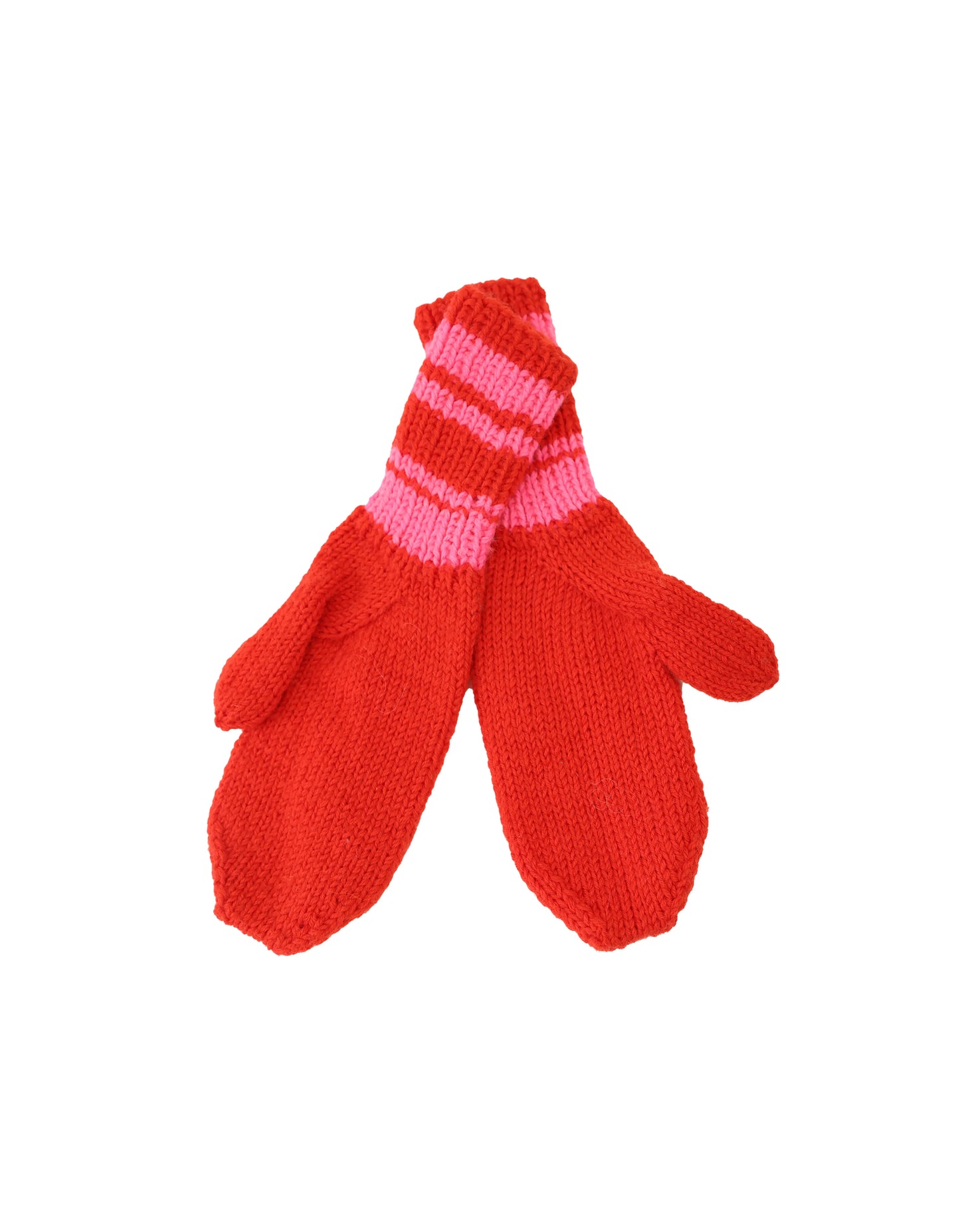 Doruntina | fluo knit mittens