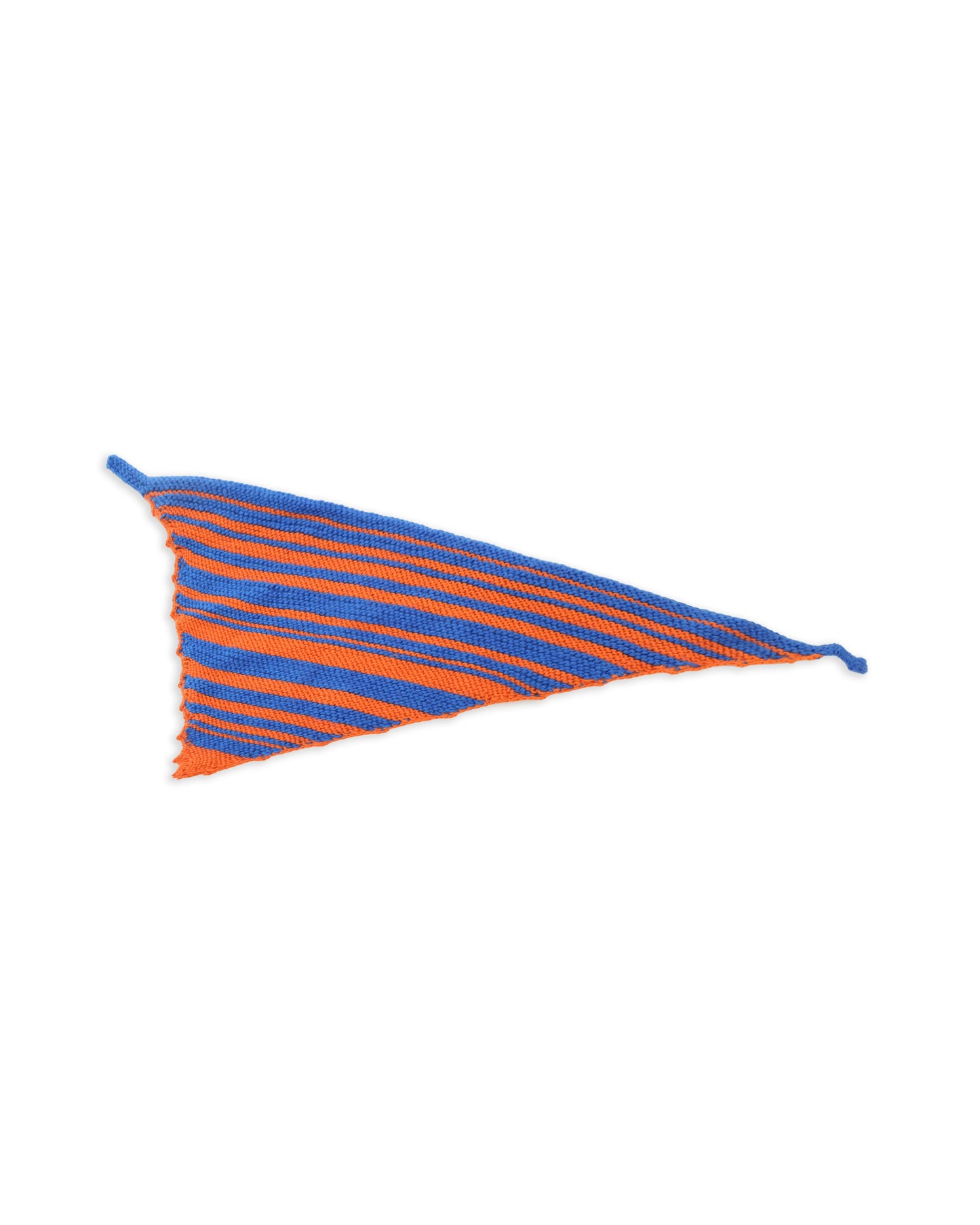 Donika | stripe knit triangle scarf