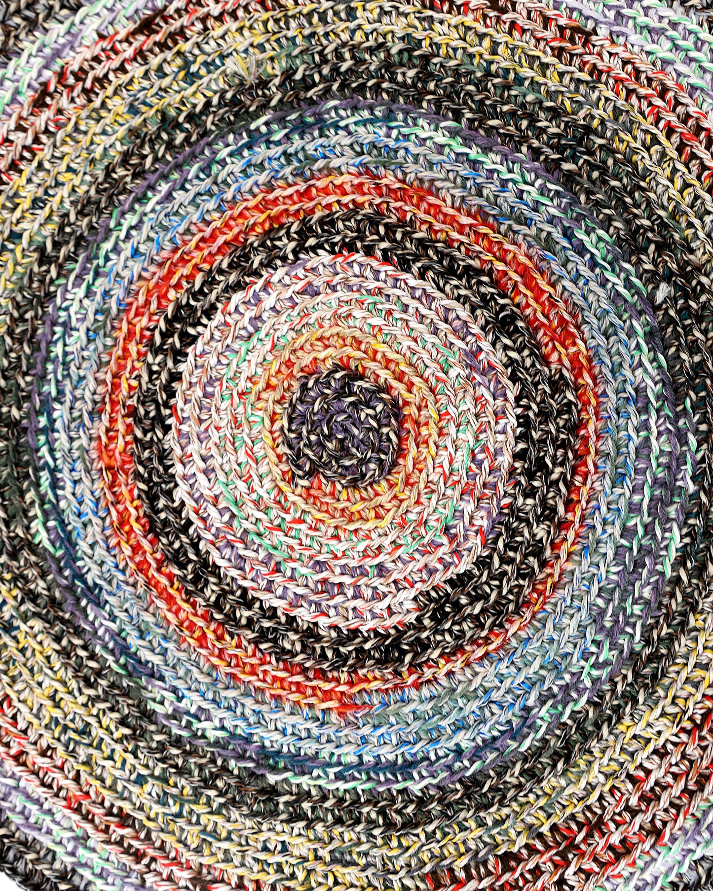 Shpetim | round stripe crochet table set