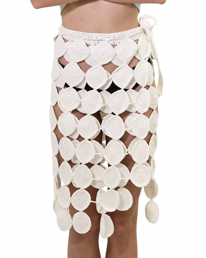 Bora | polka dot wrap skirt with ties