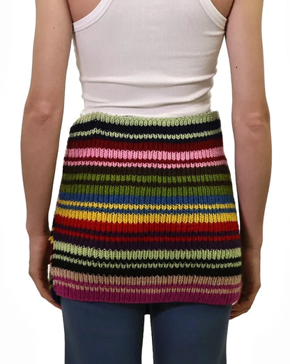 Vesa | stripe rib knit tube top/skirt