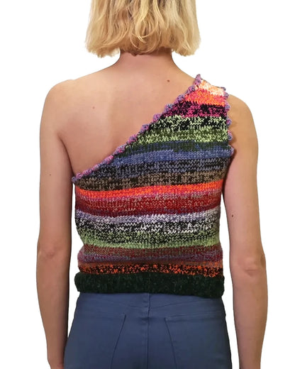 Yvesa | asymmetric knit stripe