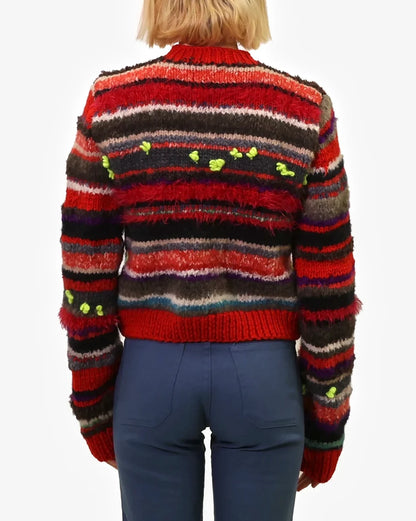 Valbona | cropped plain stripe knit jumper