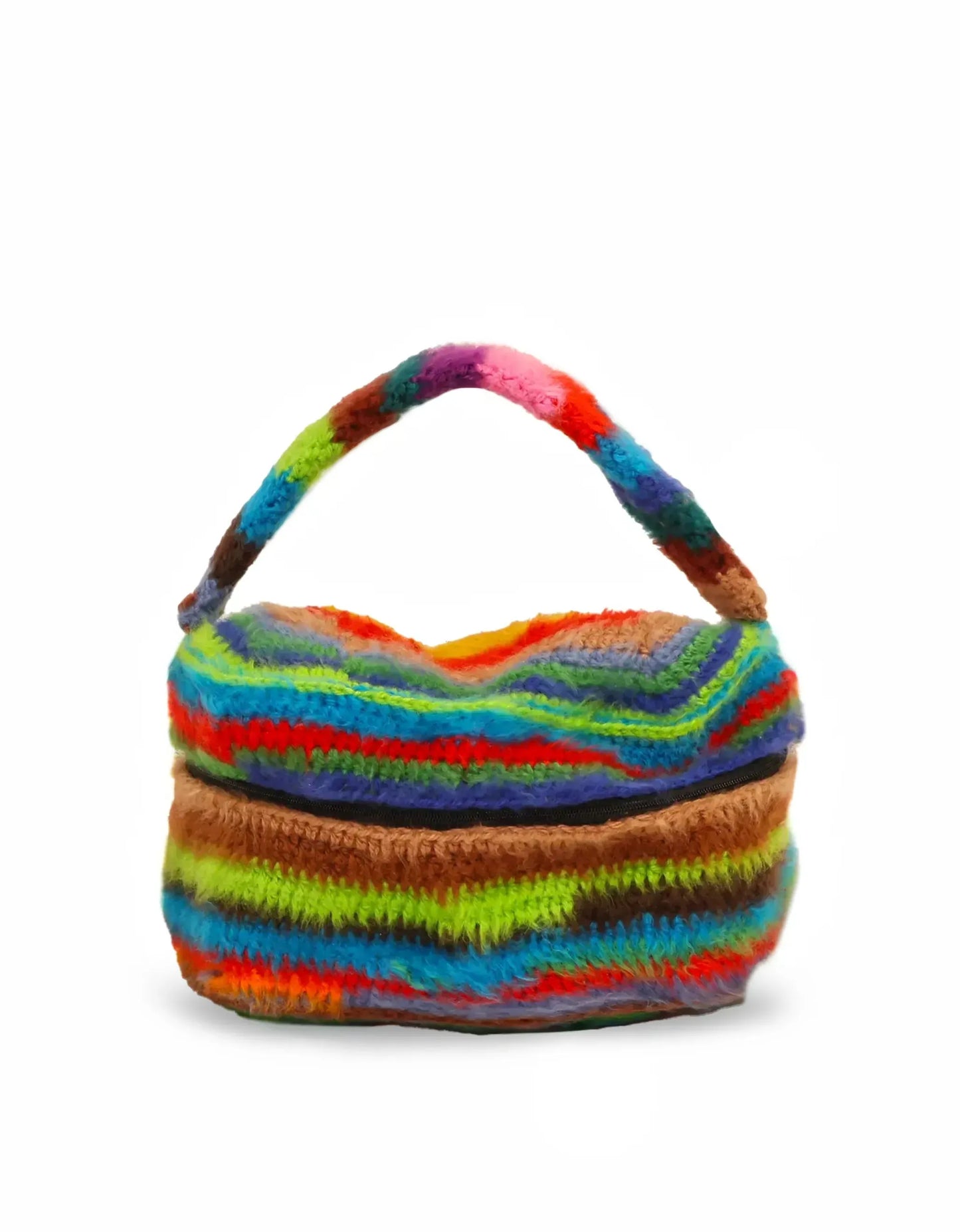 Edona | shed stripe crochet vanity bag