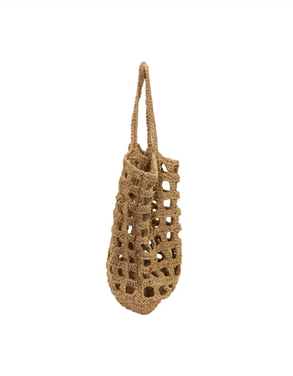 Liridona | untreated crochet grid bag