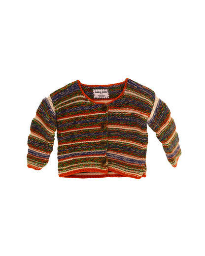Shpirti | stripe knit cardigan with buttons