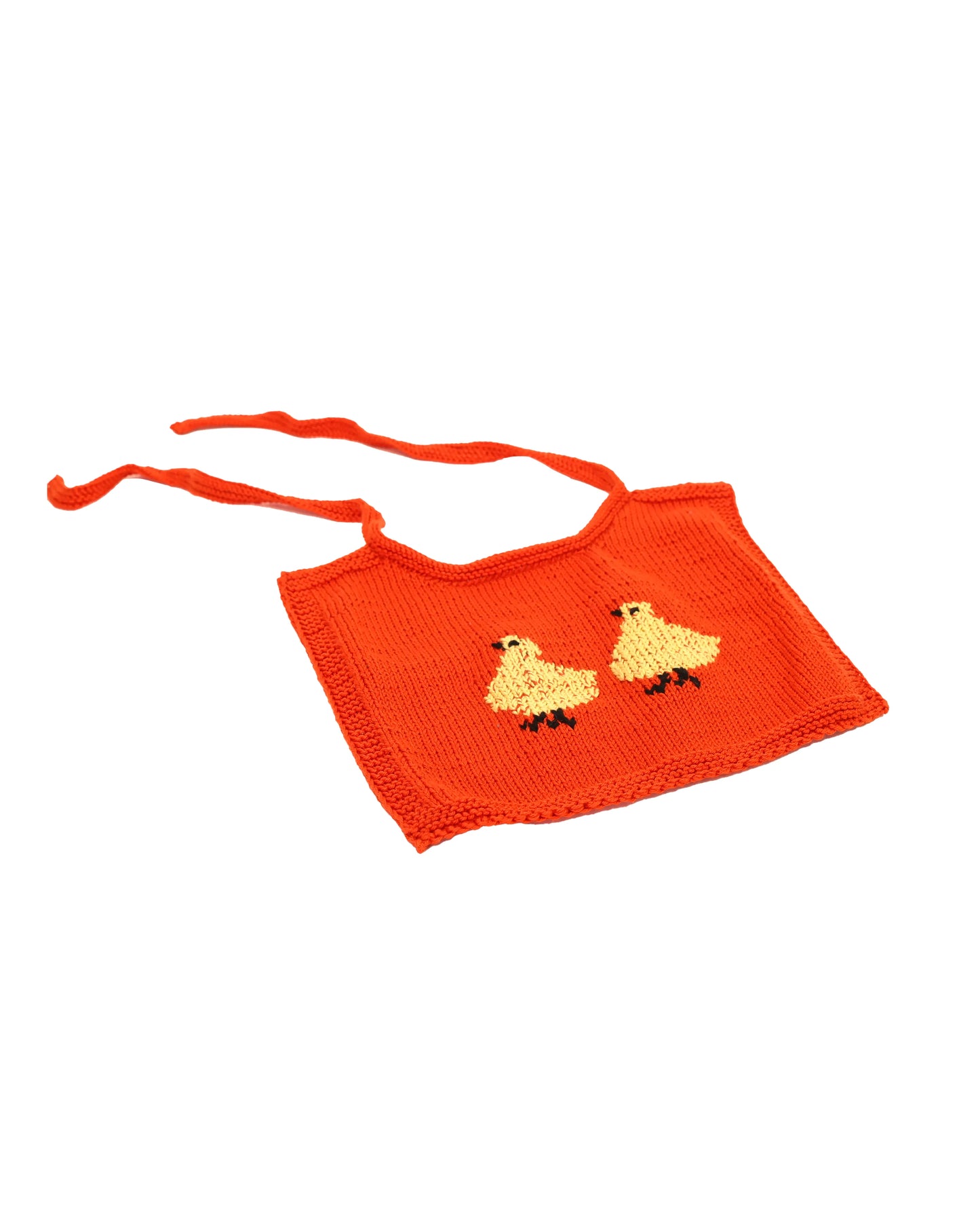 Shota | duckling baby knit bib