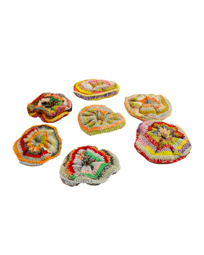 Fjonga | stripe crochet scrunchie