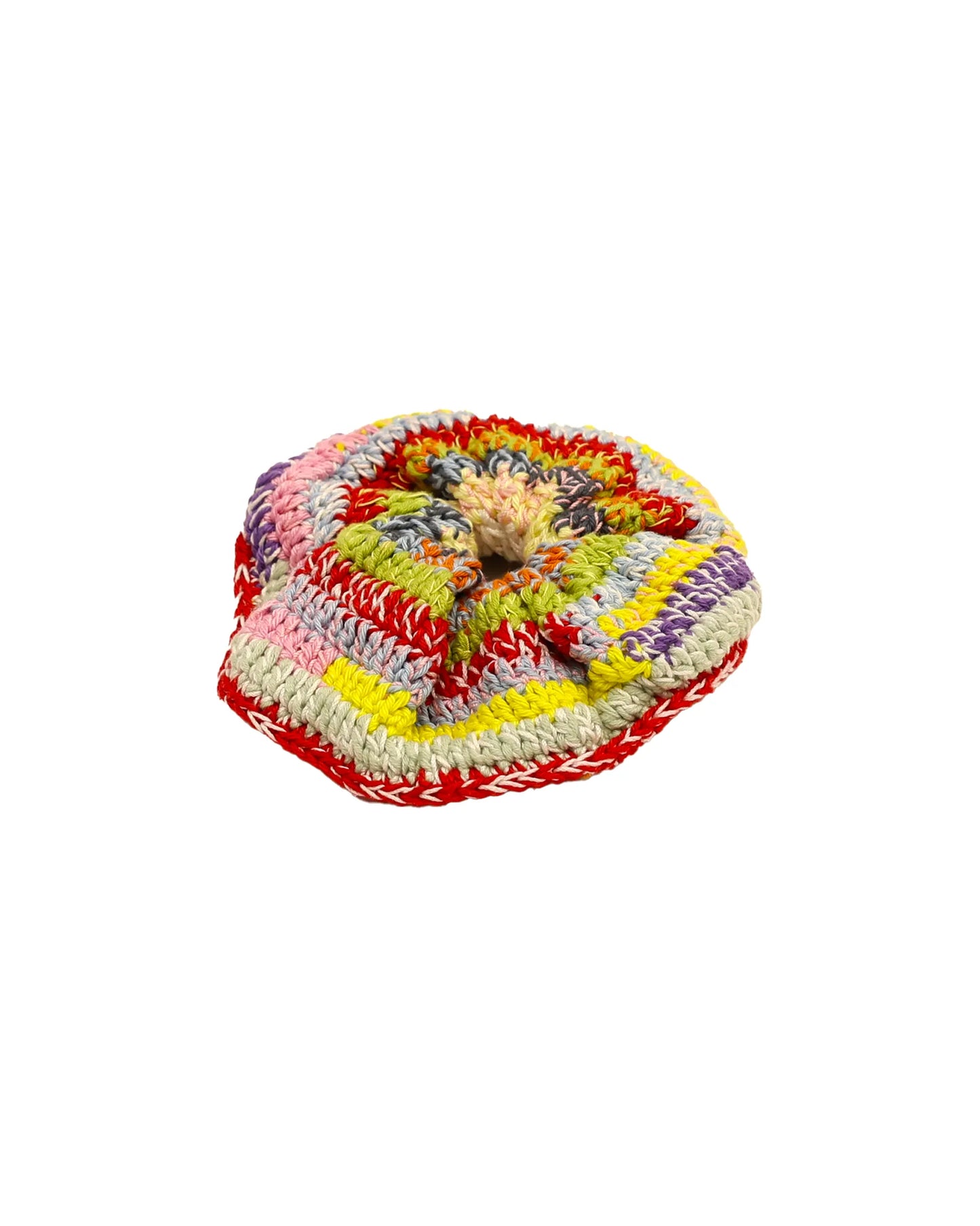 Fjonga | stripe crochet scrunchie