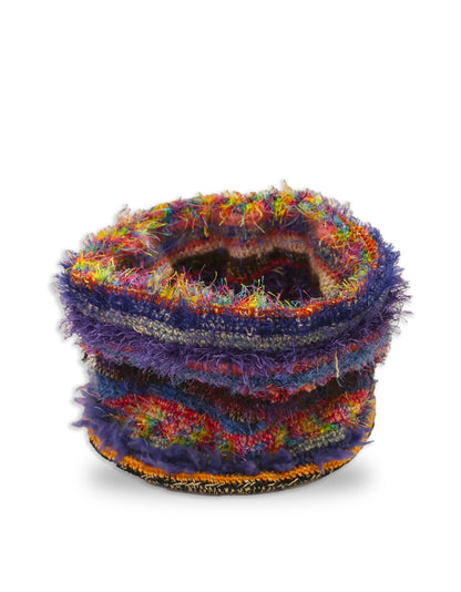Lum | stripe crochet fluffy basket