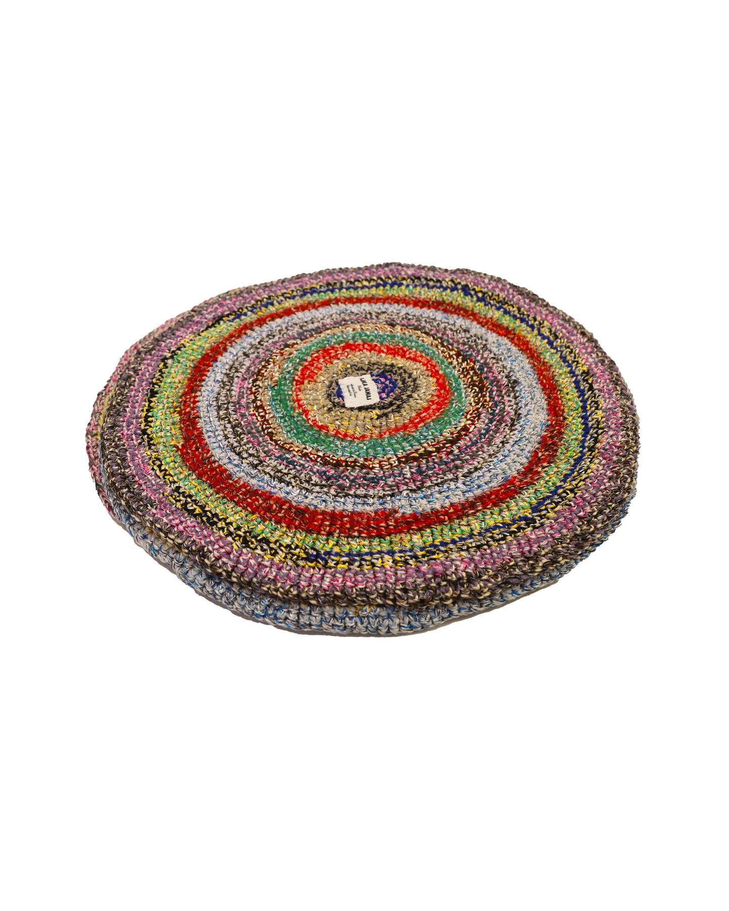 Shpetim | round stripe crochet table set