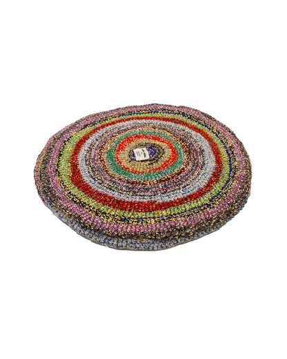 Shpetim | round stripe crochet table set
