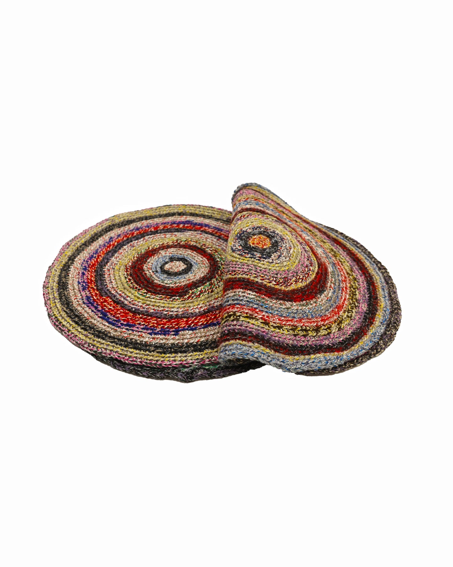 Shpetim | round stripe crochet table set