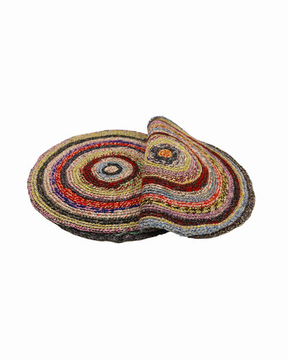 Shpetim | round stripe crochet table set