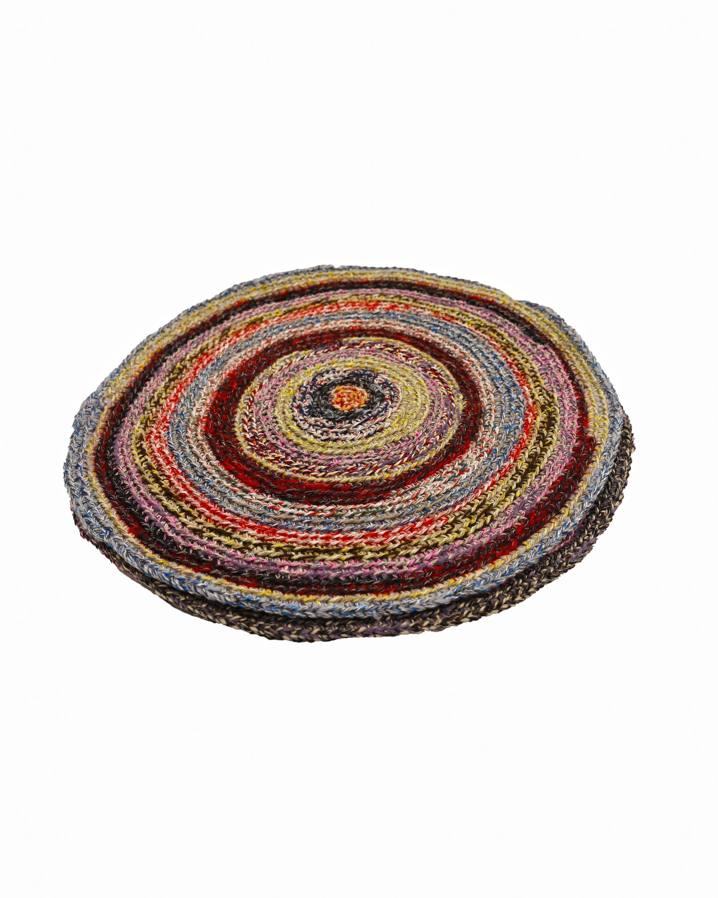 Shpetim | round stripe crochet table set