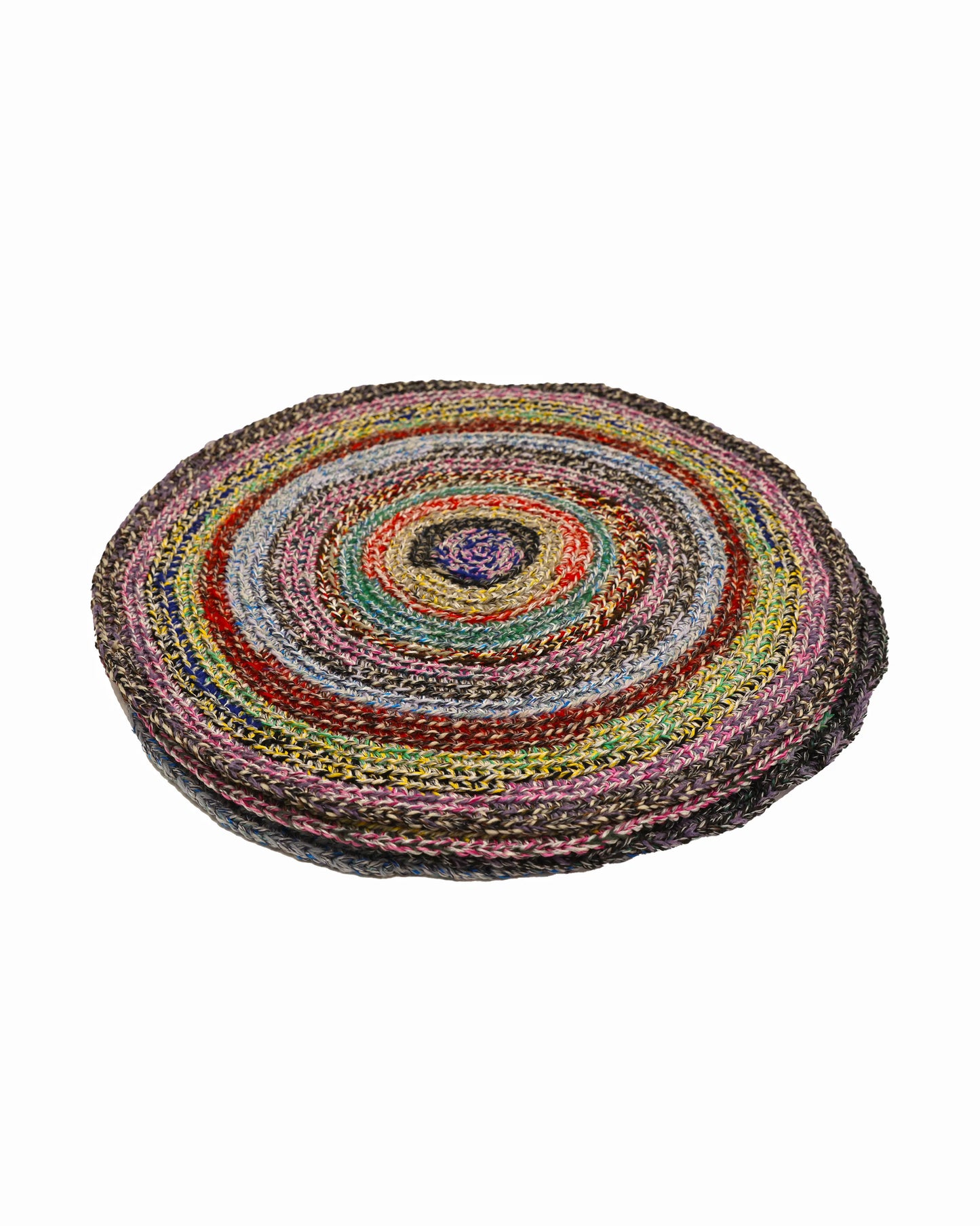 Shpetim | round stripe crochet table set