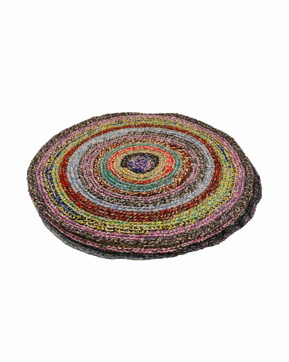 Shpetim | round stripe crochet table set
