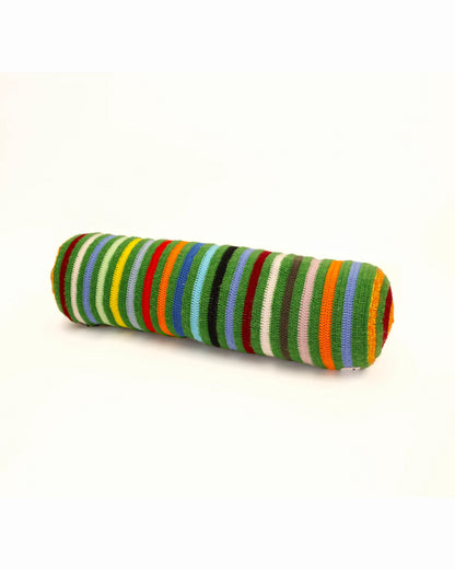 Gjon | stripe crochet headrest with down inlet and zip