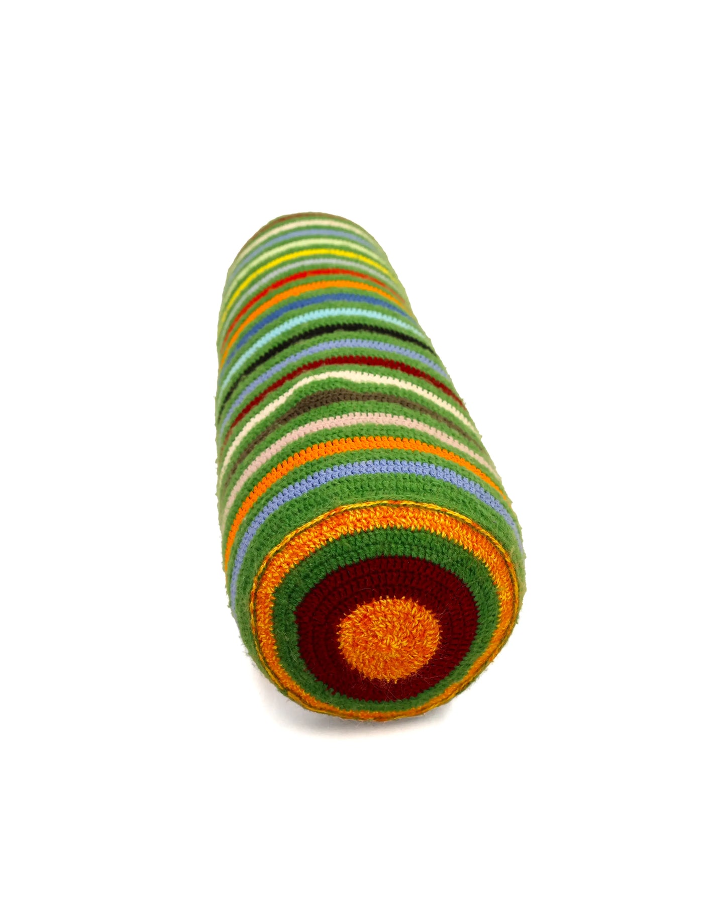 Gjon | stripe crochet headrest with down inlet and zip