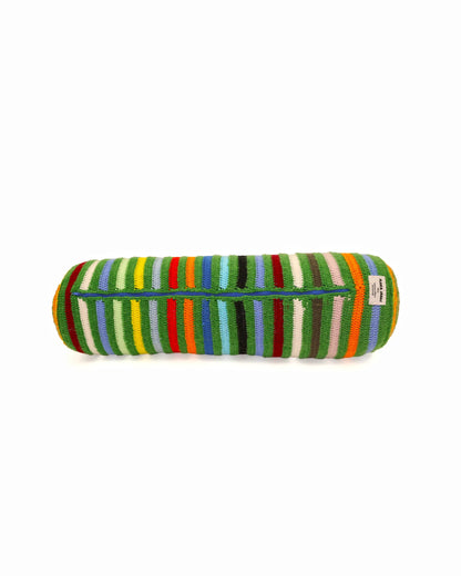 Gjon | stripe crochet headrest with down inlet and zip