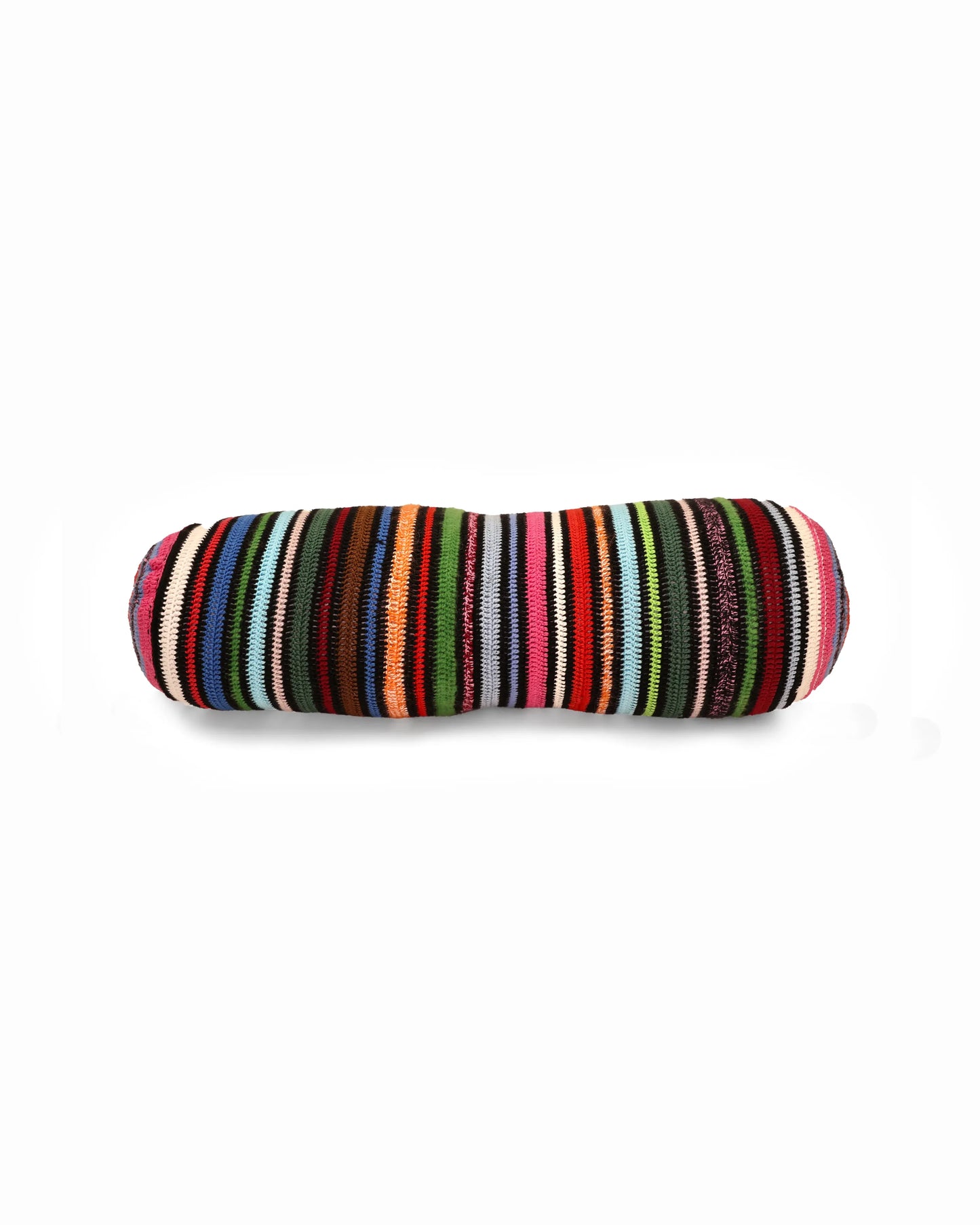 Gjon | stripe crochet headrest with polyester inlet and zip