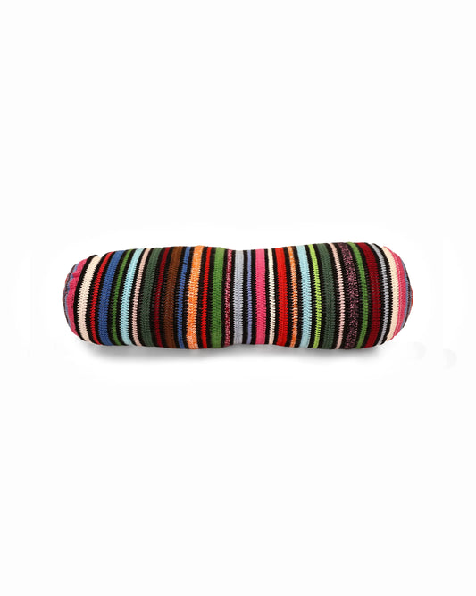 Gjon | stripe crochet headrest with polyester inlet and zip