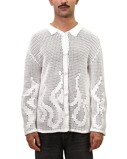 Flaka | fire crochet cardigan with buttons