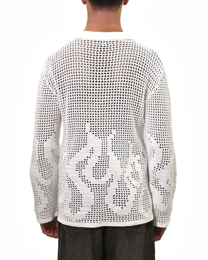 Flaka | fire crochet cardigan with buttons