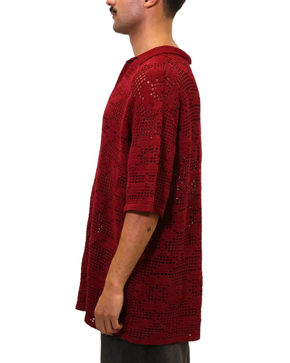 Pranvera | flower crochet polo