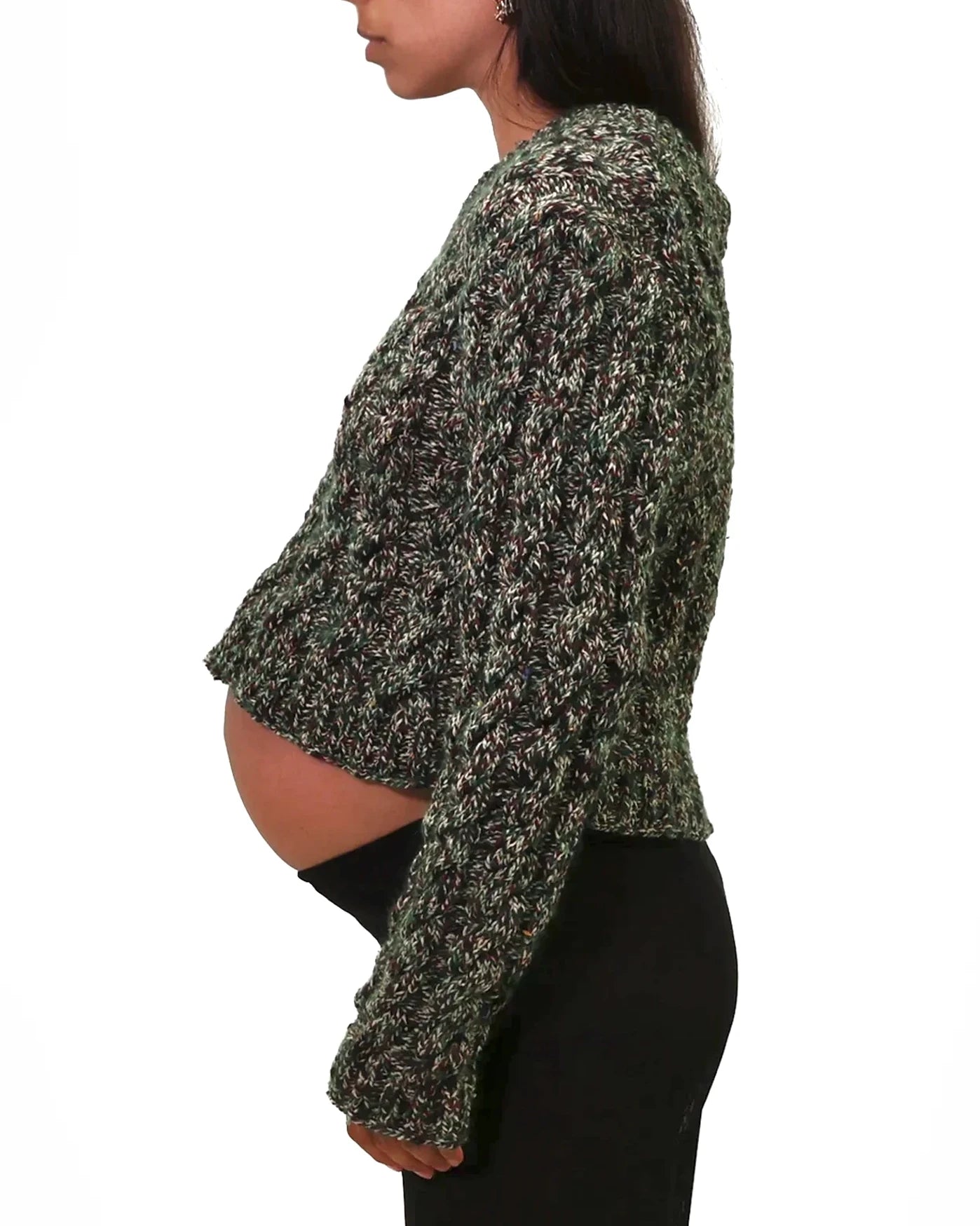 Fatmire | cropped mélange cable knit jumper