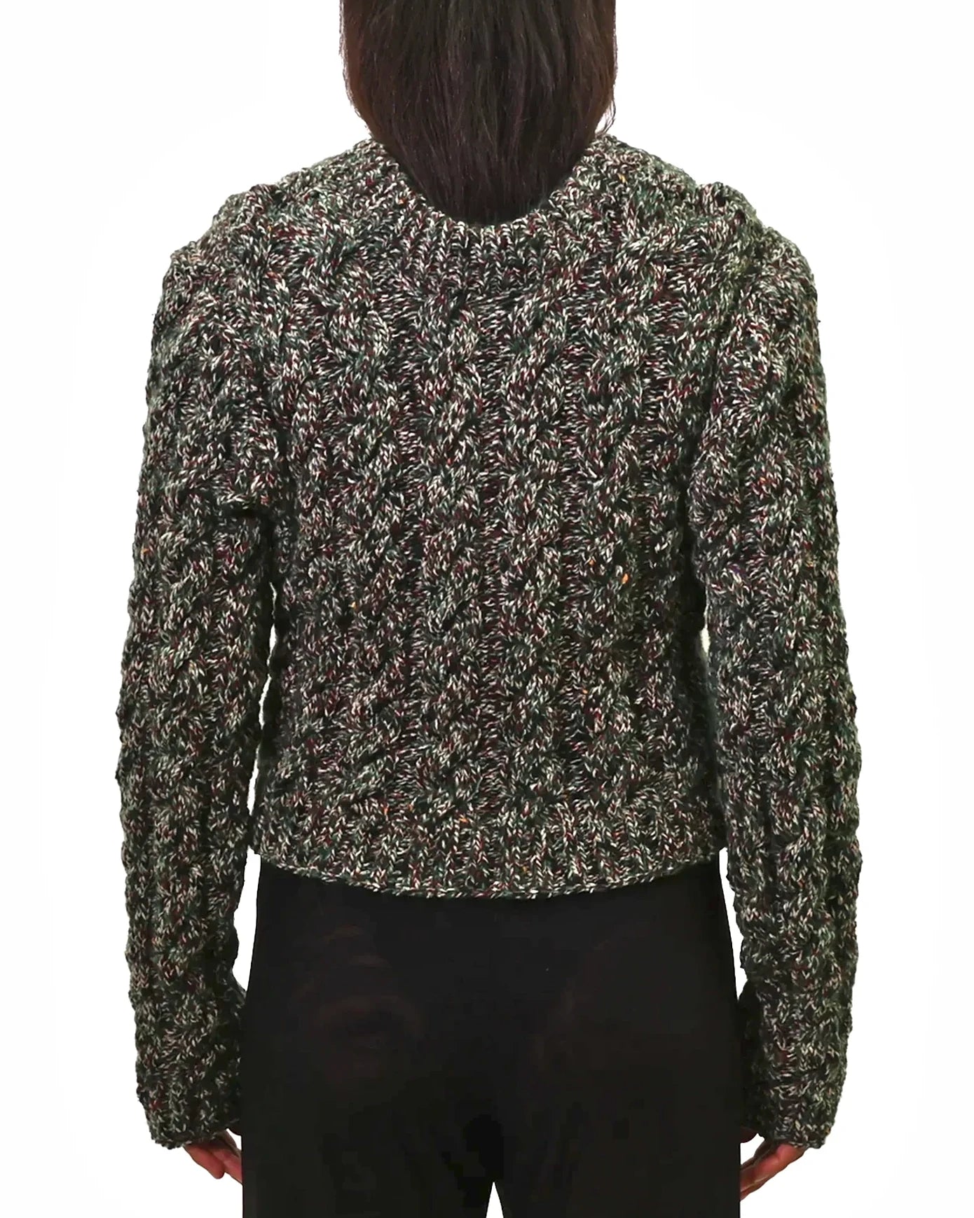 Fatmire | cropped mélange cable knit jumper