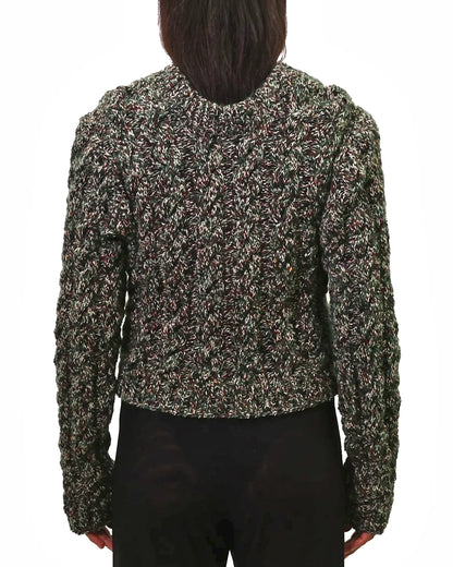 Fatmire | cropped mélange cable knit jumper