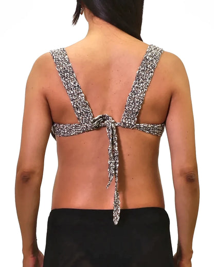 Vlora | mélange crochet bra with wire