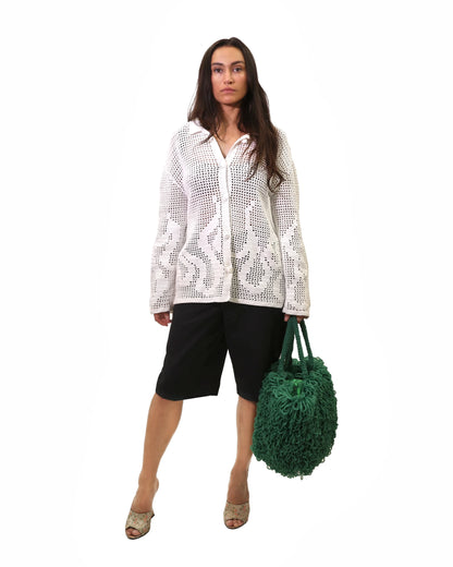 Flaka | fire crochet cardigan with buttons