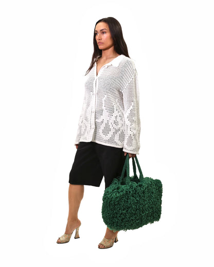 Flaka | fire crochet cardigan with buttons