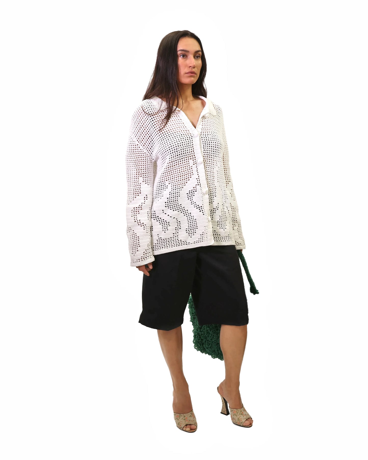 Flaka | fire crochet cardigan with buttons