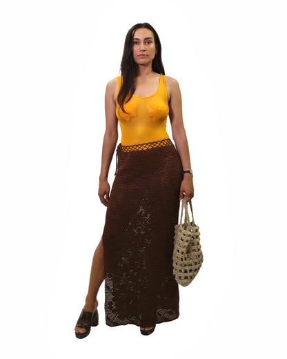 Pranvera | flower crochet skirt