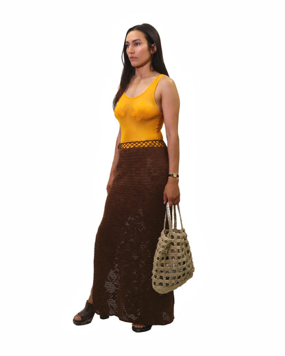Pranvera | flower crochet skirt
