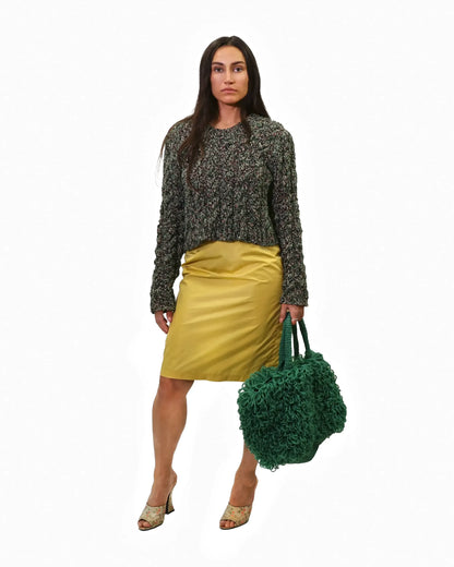 Fatmire | cropped mélange cable knit jumper