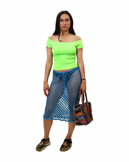 Era | honey comb crochet skirt with drawstring