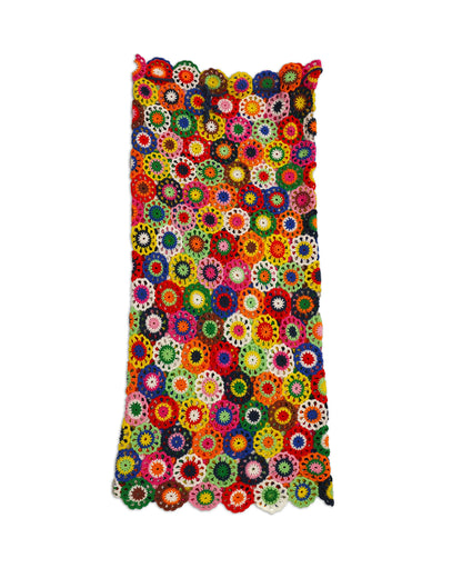 Luljeta | flower crochet doilies skirt/dress with drawstring