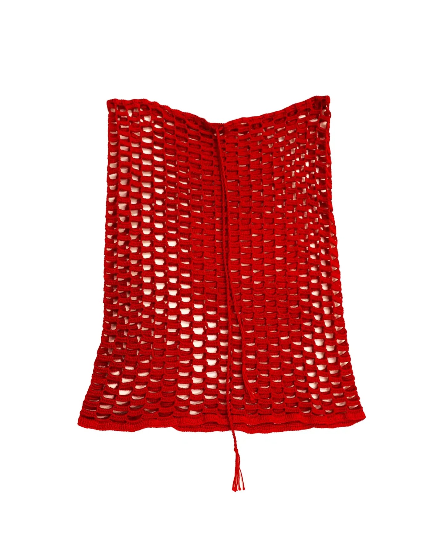 Flutura | grid crochet skirt with drawstring