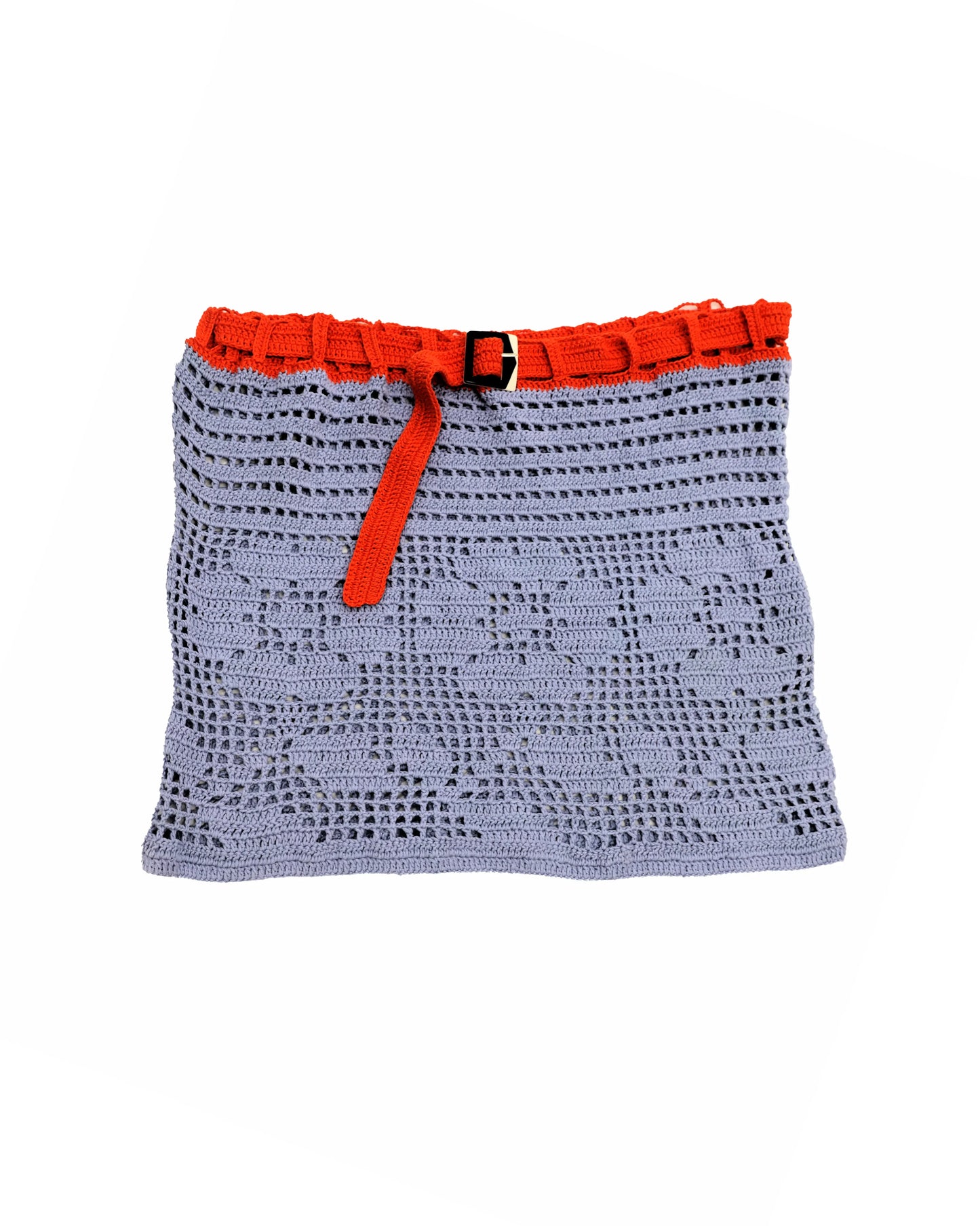 Dardana | flower crochet mini-skirt with belt