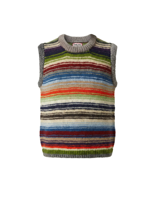 Xhyka |  Plain Stripe Knit Tank Vest