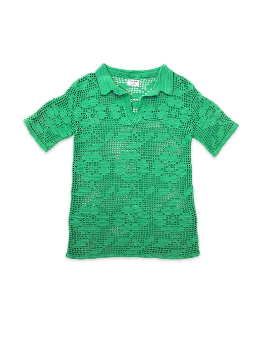 Pranvera | flower crochet polo