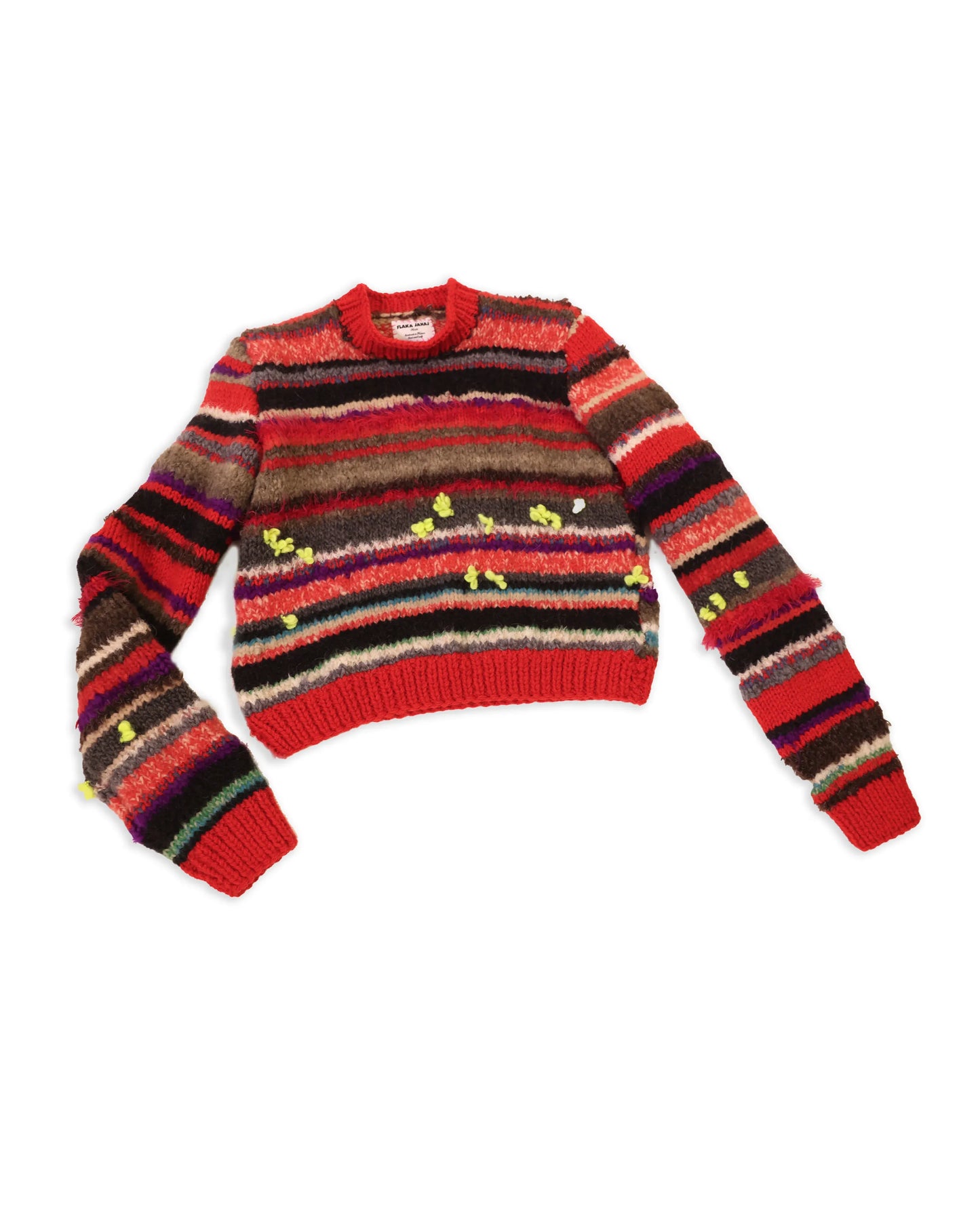 Valbona | cropped plain stripe knit jumper